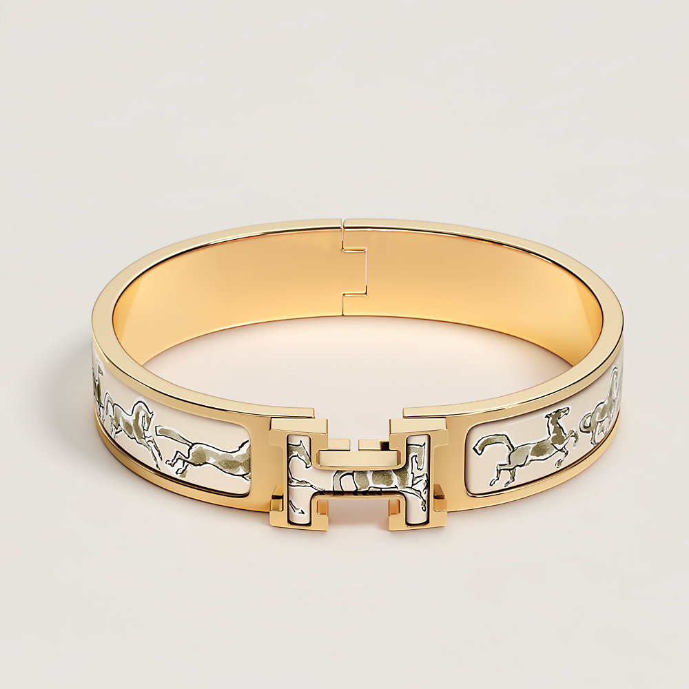 エナメルブレスレット 《クリックH/自由な馬》 | Hermès - エルメス